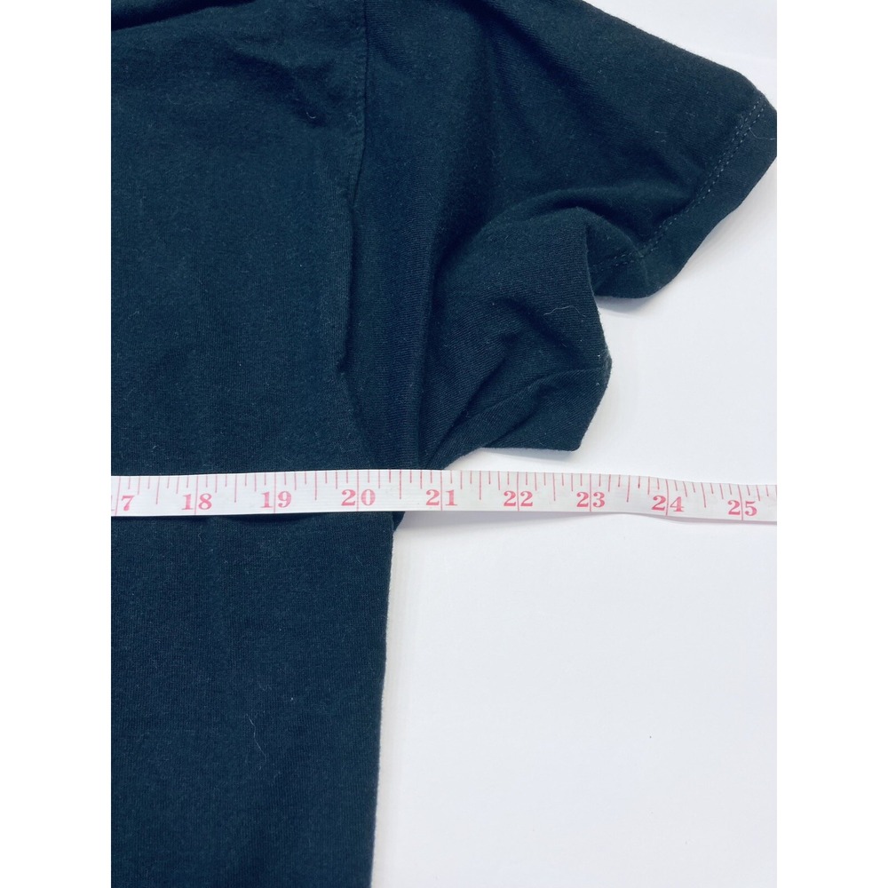 Champion T-Shirt Mens Large Black Script Logo Graphic‎ Tee Athleticwear - Picture 4 of 5